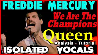 Queen - Freddie Mercury - We Are The Champions - ISOLATED VOCALS