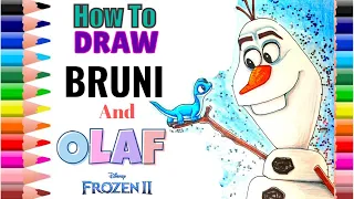 Bruni &  Olaf Frozen 2 with GLITTER