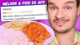 PROVAMOS A PARMEGIANA DE FRANGO DE PIOR E MELHOR AVALIAÇÃO DO APLICATIVO - Vale a pena?