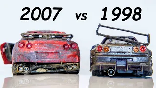 Nissan GTR vs Nissan Skyline R34 - Restoration abandoned cars