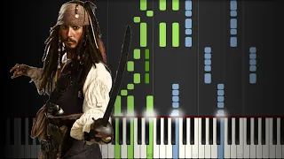 PIRATES OF THE CARIBBEAN - HE'S A PIRATE (FREE MIDI) - Piano Tutorial