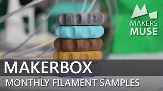 Exotic Filament samples every month! Makerbox June