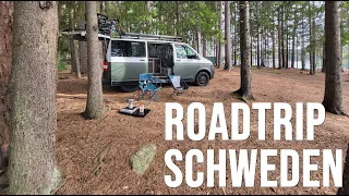 Roadtrip quer durch Schweden - Vanlife im DIY VW T5 Campervan