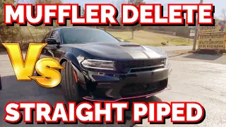 Dodge Charger Scat Pack 6.4L HEMI: MUFFLER DELETE Vs STRAIGHT PIPES!