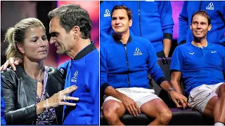 Rafa couldn't hold his Tears on Federer's Retirement   Mirka too gets Emotional   Laver Cup 2022