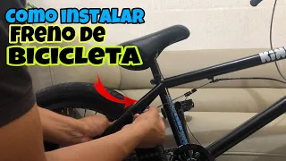 Como instalar freno de bicicleta / como cambiar cable de freno de bicicleta / bmx / frenos bmx