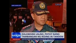 Saksi: Dalawang lalaki, patay nang tambangan ng riding in tandem