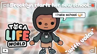 Brooklyn starts her new school!*with voice*||toca life world 🌍