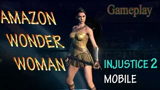 AMAZON WONDER WOMAN Gameplay & Super Move (Android/iOS) Injustice 2 Mobile