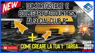 COME REGISTRARE E COLLEGARE L'ACCOUNT PSN AL SOCIAL CLUB R* + CREARE TARGHE PERSONALIZZATE  - GTA V