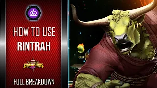 How To Use RINTRAH Easily - Full Breakdown | God Tier | Marvel Contest Of Champions