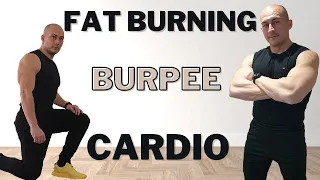 25 MINUTE FAT BURNING BURPEE CARDIO WORKOUT At Home / No Equipment