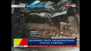 Dalawang truck, nagkasalpukan