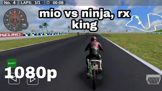 mio vs ninja, rx king, vario REAL DRAG BIKE RACING