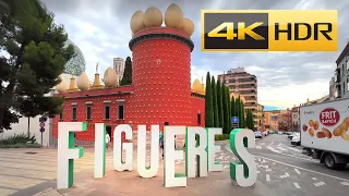 4K Walk in FIGUERES SPAIN City Center | Short WALK in Downtown Figueres