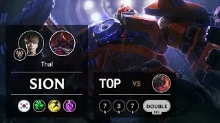 Sion Top vs Aatrox - KR Challenger Patch 9.19