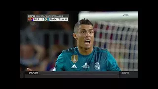 Cristiano Ronaldo RED CARD - Barcelona vs Real Madrid 1-2 – 13 August 2017 [ Petra Metzger ]