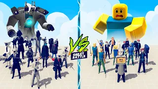 ROBLOX TEAM vs TITAN CAMERAMAN TEAM  - Totally Accurate Battle Simulator TABS