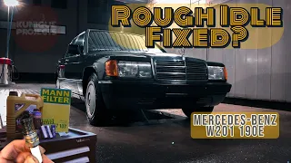 Mercedes Benz 190E W201 | Rough Idle Fixed? | Leerlaufprobleme Gelöst?