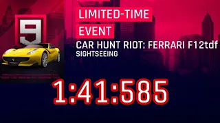Asphalt 9: Epic card HUNT - Ferrari F12tdf - TOP %1