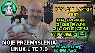 Premiera Linux Lite 7.0 - baza Ubuntu 24.04 LTS - na HP 8440p 2GB RAM  sprawdzam minimalne wymagania