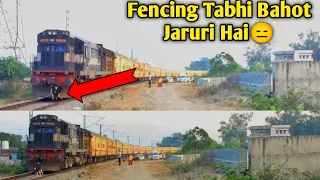 Train Hits Cow | Live Cattle Run Over by train | Rail Accident 😖😖