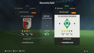 FC 24#029 31.Spieltag 23/24 FC Augsburg gegen SV Werder Bremen 26.04.24 "💚" [HD][PS5]