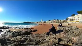 Lloret de Mar Beach 360 video  / Spain / Costa Brava / Club Villamar