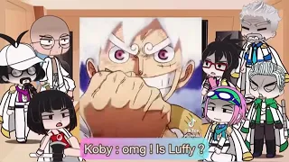 Past Marines React to Luffy Strawhat  joy boy  | OnePiece Gacha Club