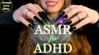 ASMR Brain Massage That Changes Every 30 Sec 💗 Greenscreen Nails!