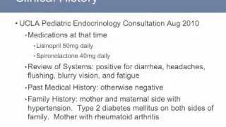 Clinical History - Pediatric Cushings Disease | UCLA Pituitary Tumor Program