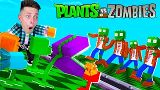 Майнкрафт но Зомби против Растений zombie vs plants Растения против Зомби MINECRAFT Аришнев и Сафик