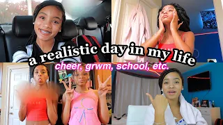 A REALISTIC DAY IN MY LIFE: cheer, grwm, school, etc. ✩ || VLOGMAS DAY 5