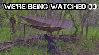 THUNDERSTORMS HEAVY RAIN HAMMOCK CAMP WERE BEING WATCHED