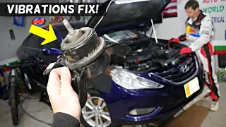 HYUNDAI SONATA ENGINE VIBRATIONS, DASH VIBRATES, CAR VIBRATES FIX