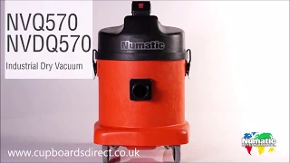 NVQ 570 industrial dry vacuum cleaner from Cupboards Direct Ltd.