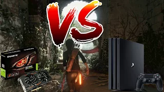 GTX 1050TI vs PS4 pro  Rise tomb raider [test fps]