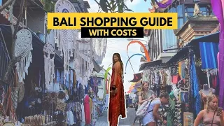 Bali Shopping - What you need to know & What I bought (with costs!)