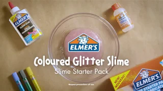 Elmer's Recipe for Coloured Glitter Slime (Slime Starter Kit)