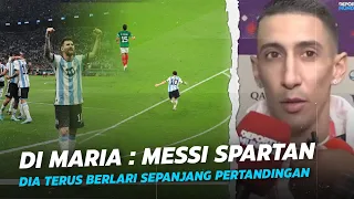 "Gak Berhenti Berlari Selama 90 Menit" Komentar Di Maria Usai Melihat Penampilan Spartan Leo Messi