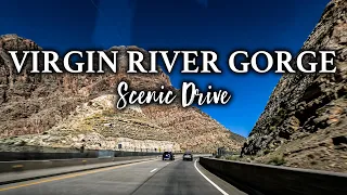 Virgin River Gorge Scenic Drive in Arizona | Las Vegas to Utah I-15 | GoPro DashCam 4K UHD