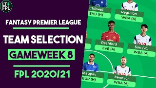 FPL TEAM SELECTION REVEAL GAMEWEEK 8 | 200k green arrow! | Fantasy Premier League Tips 2020/21