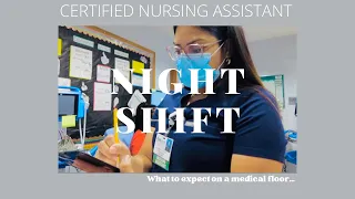 CNA nightshift: *hospital edition* | 12 hour night shift vlog!