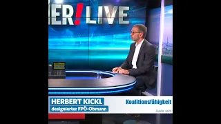 Herbert Kickl: „Sebastian Kurz ist nicht koalitionsfähig!“