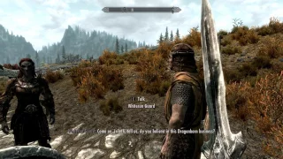 Skyrim - Defeating the Dragon. Spanish audio with English subtitles - Part 4 (no commentary )