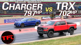 Super Truck vs Super Car: Which Of These Hellcat Monsters Rules The Drag Strip?