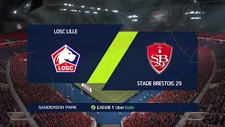 ⚽ Lille vs Brest ⚽ | Ligue 1 (23/10/2021) | Fifa 21