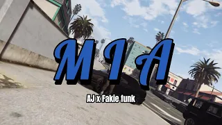 AJ, Fakie funk - MIA (Official Lyric Video)