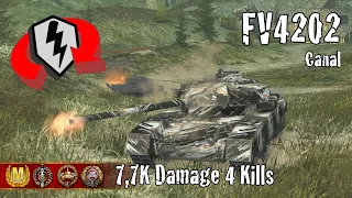 FV4202  |  7,7K Damage 4 Kills  |  WoT Blitz Replays