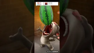 talking tom eat watermelon and fart